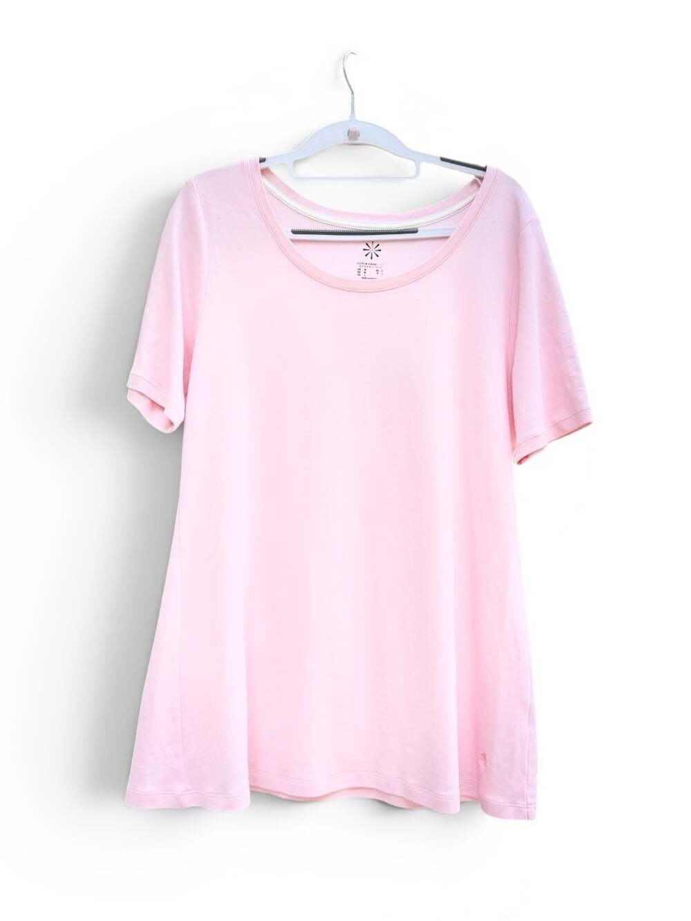 Isaac Mizrahi Live! Essentials Pima Cotton Short Sleeve Top - .com,